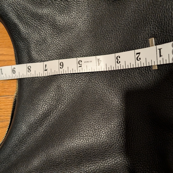 DANIER Black Pebbled Leather Fringe Hobo Bag - Boho Chic - Picture 14 of 16